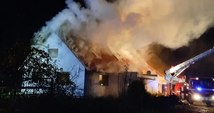 Sułków-pożar domu!