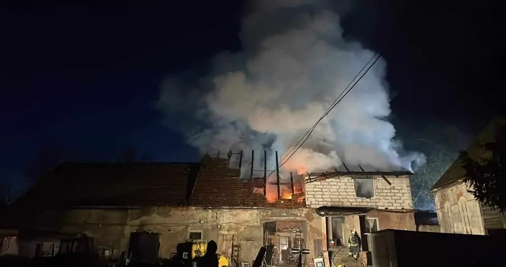 Pożar domu w Starym Wielisławiu