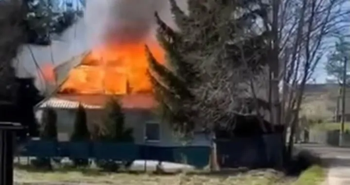 Pożar domu w Chabówce