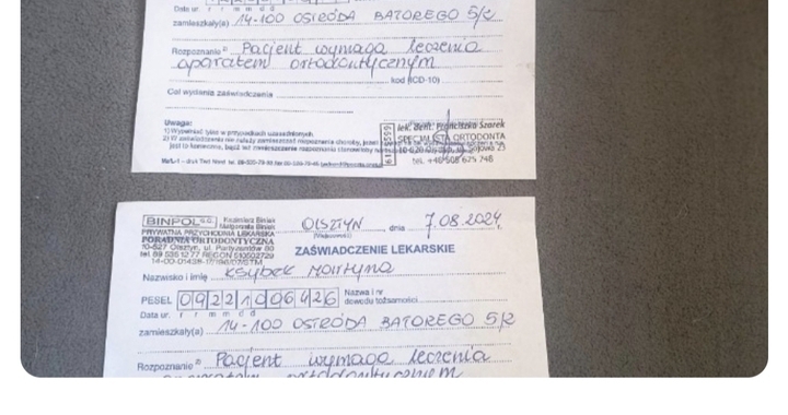 Zdjęcie osoby potrzbującej