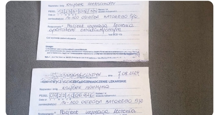Zdjęcie osoby potrzbującej