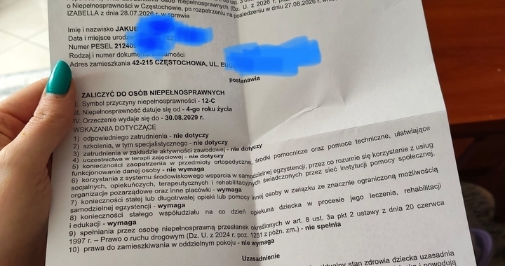 Zdjęcie osoby potrzbującej