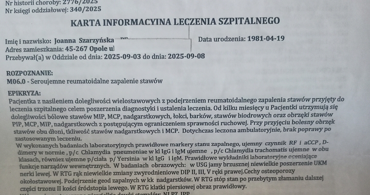 Zdjęcie osoby potrzbującej